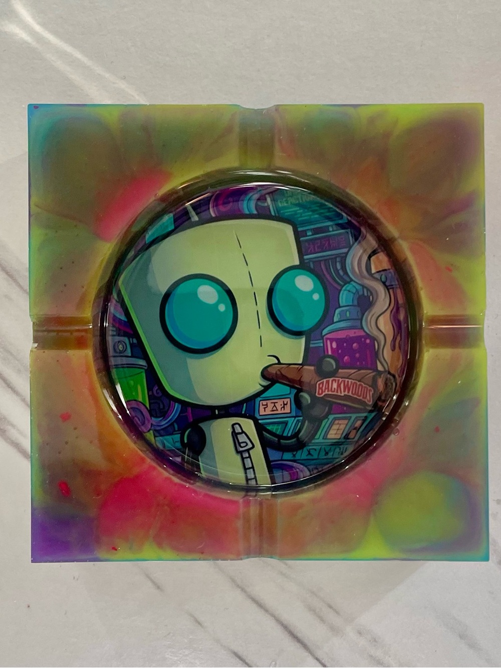 Invader Zim GIR Ashtray Nickelodeon Cartoon Collectible Decor